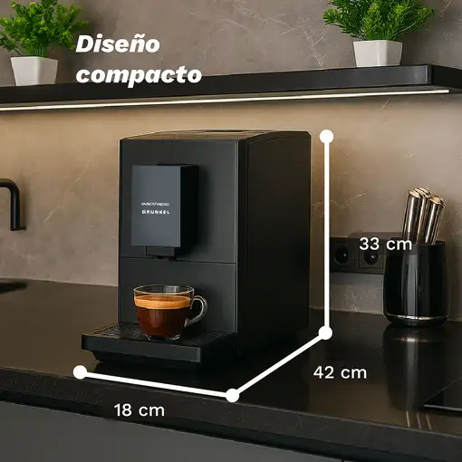 Cafetera superautomática con 20 bares DARKCAFPRESSO GRUNKEL