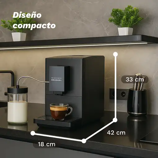 Cafetera superautomática espresso 20 bar DREAMCAFPRESSO GRUNKEL