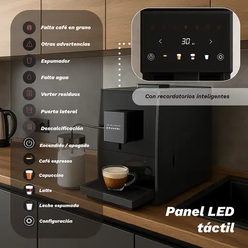 Cafetera superautomática espresso 20 bar DREAMCAFPRESSO GRUNKEL