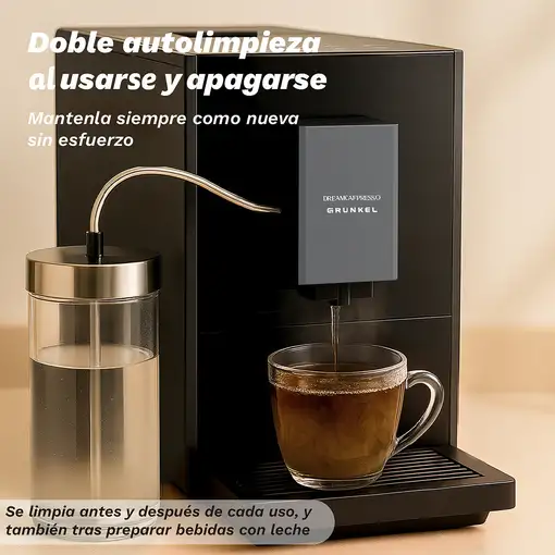 Cafetera superautomática espresso 20 bar DREAMCAFPRESSO GRUNKEL