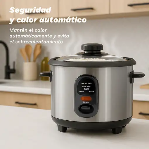 Arrocera eléctrica 1,8 L, 700 W, RC-18L GRUNKEL