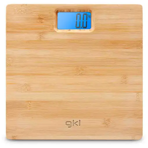 Báscula de baño digital, pantalla LCD, hasta 180 kg, GKL NATURE BAMBOO GRUNKEL