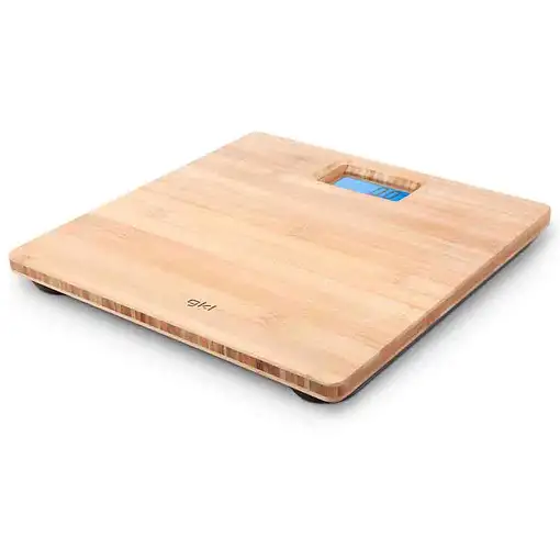 Báscula de baño digital, pantalla LCD, hasta 180 kg, GKL NATURE BAMBOO GRUNKEL