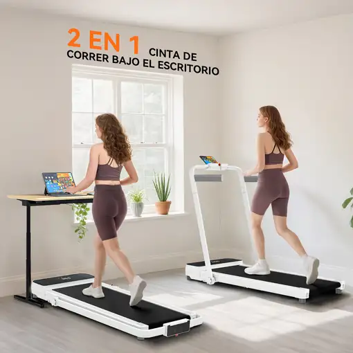 Cinta de Correr Plegable Inclinado con 2.5HP 0-12 KM/H Pantalla LED SPORTNOW