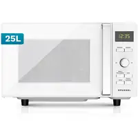 Microondas sin grill y sin plato, blanco, 25L, 800 W, MWD-25FLAT GRUNKEL