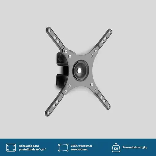 Grunkel SP-20X20IN soporte para TV 88,9 cm (35") Negro