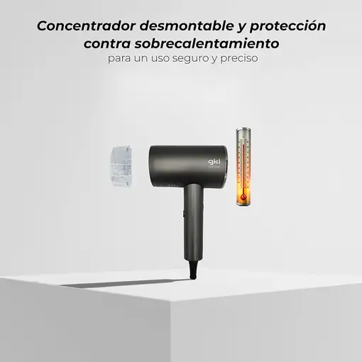 Secador de pelo negro, 1600 W, GKL ONYXRESORT GRUNKEL