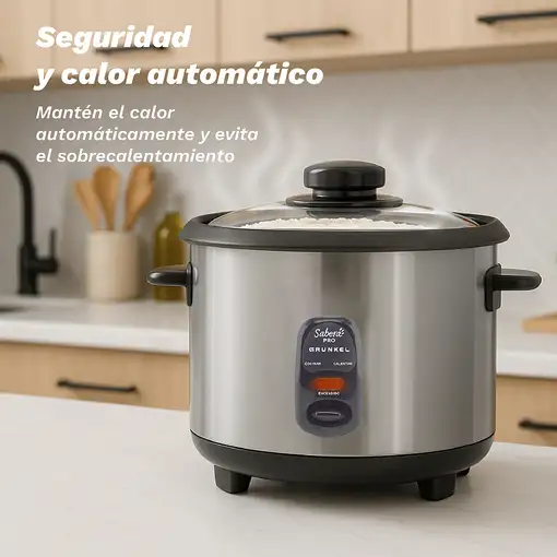 Arrocera eléctrica de 2,8 L, 1000 W, RC-28L GRUNKEL