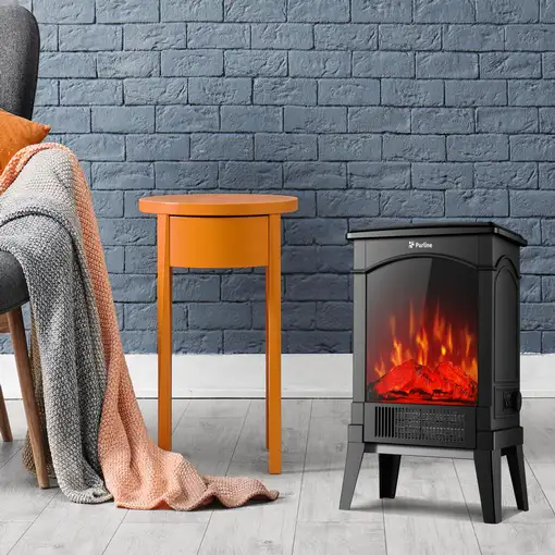 Chimenea eléctrica de suelo compacta 1500 W