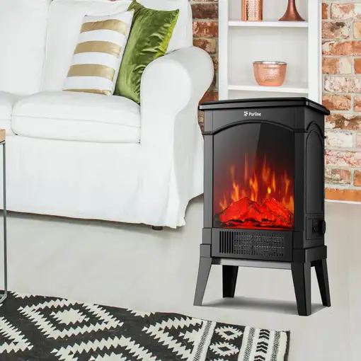 Chimenea eléctrica de suelo compacta 1500 W