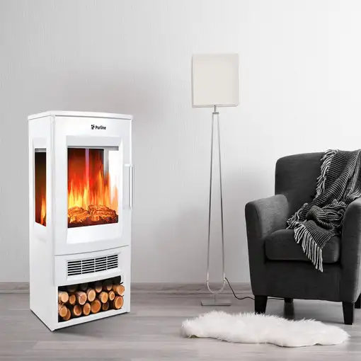 Estufa eléctrica grande de suelo con control WiFi por App