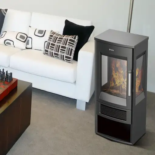 Estufa eléctrica grande de suelo con control WiFi por App