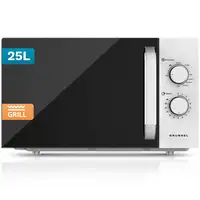 Microondas con grill blanco, 25L, 1000 W, MWG-25GRILL GRUNKEL