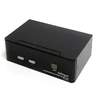 StarTech.com Conmutador Switch KVM - 2 puertos USB 2.0 - Audio Vídeo DVI