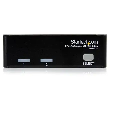 StarTech.com Conmutador Switch Profesional KVM 2 Puertos Vídeo VGA - USB