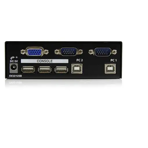 StarTech.com Conmutador Switch Profesional KVM 2 Puertos Vídeo VGA - USB