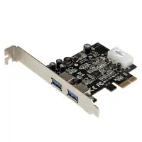 StarTech.com Adaptador Tarjeta Controladora PCI Express PCI-E 2 Puertos USB 3.0