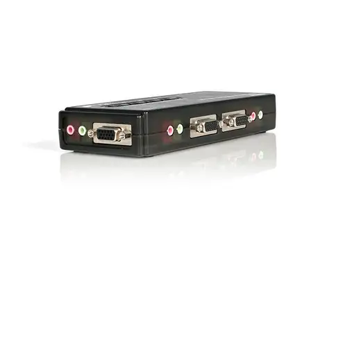 StarTech.com Juego de Conmutador Switch KVM 4 Puertos Vídeo VGA USB 2.0 con Cables