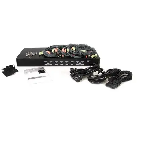 StarTech.com Conmutador Switch KVM 8 Puertos de Vídeo VGA HD15 USB 2.0 USB A