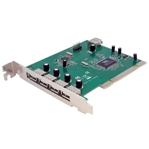 StarTech.com Adaptador Tarjeta PCI USB 2.0 de Alta Velocidad 7 Puertos - 4 Externo