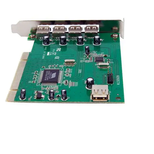StarTech.com Adaptador Tarjeta PCI USB 2.0 de Alta Velocidad 7 Puertos - 4 Externo