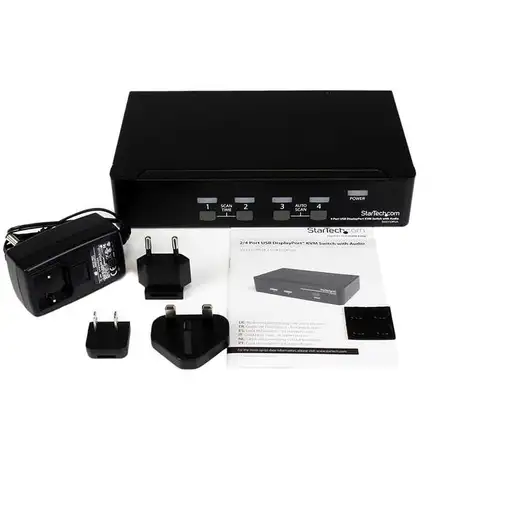 StarTech.com Conmutador Switch KVM 4 puertos Vídeo DisplayPort DP Hub Concentrador