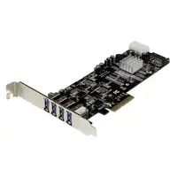 StarTech.com Adaptador Tarjeta PCI Express PCI-E 4 Puertos USB 3.0 UASP Bus Doble