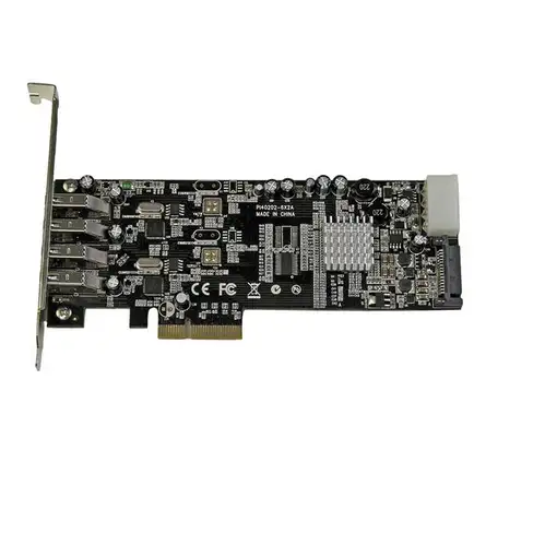 StarTech.com Adaptador Tarjeta PCI Express PCI-E 4 Puertos USB 3.0 UASP Bus Doble
