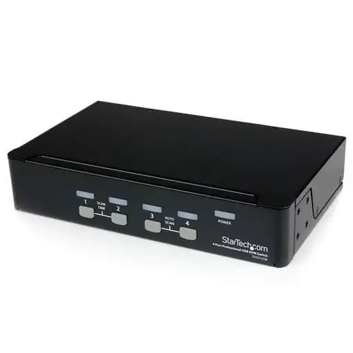 StarTech.com Conmutador Switch Profesional KVM 4 Puertos Vídeo VGA - USB
