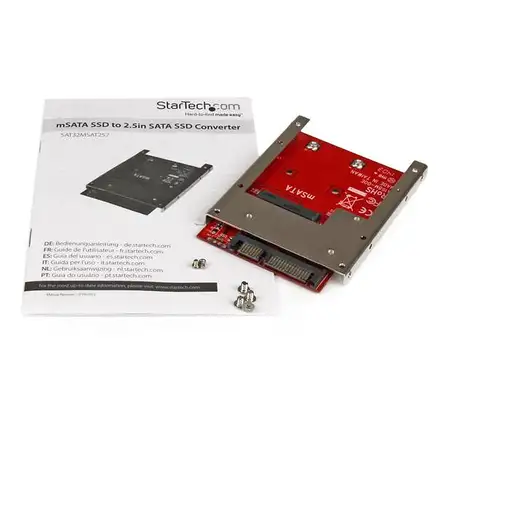 StarTech.com Adaptador Conversor de SSD mSATA a SATA de 2,5 Pulgadas - Convertidor