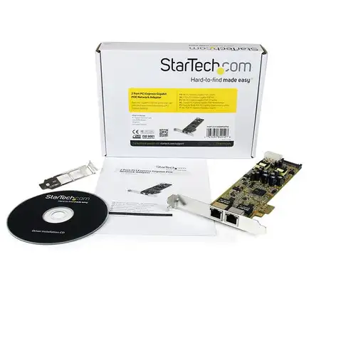 StarTech.com Tarjeta Adaptador de Red PoE/PSE PCI Express PCIe Gigabit Ethernet