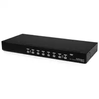 StarTech.com Conmutador Switch KVM 8 Puertos de Vídeo VGA HD15 USB 2.0 USB A - 1U StarTech.com Conmutador Switch KVM 8 Puertos de Vídeo VGA HD15 USB 2.0 USB A - 1U