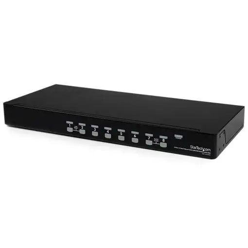 StarTech.com Conmutador Switch KVM 8 Puertos de Vídeo VGA HD15 USB 2.0 USB A - 1U StarTech.com Conmutador Switch KVM 8 Puertos de Vídeo VGA HD15 USB 2.0 USB A - 1U
