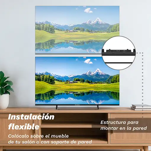 Televisor QLED 50" 4K Ultra HD Negro Smart QLED-5025W GRUNKEL