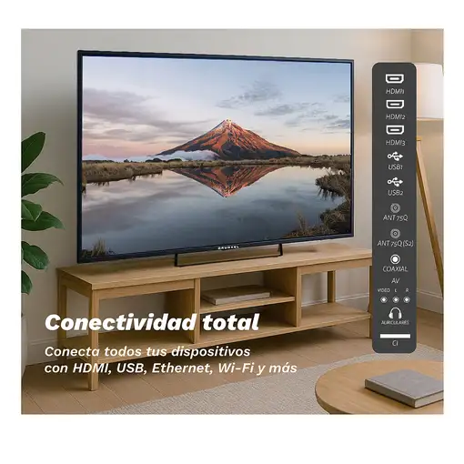Televisor QLED 55" 4K Ultra HD Negro Smart QLED-5525W GRUNKEL
