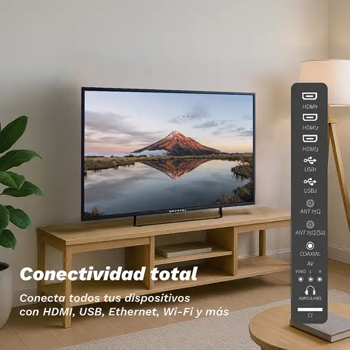 Televisor QLED 40'' Full HD Negro Smart QLED-4025W GRUNKEL