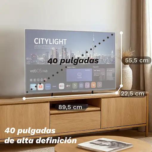 Televisor QLED 40'' Full HD Negro Smart QLED-4025W GRUNKEL