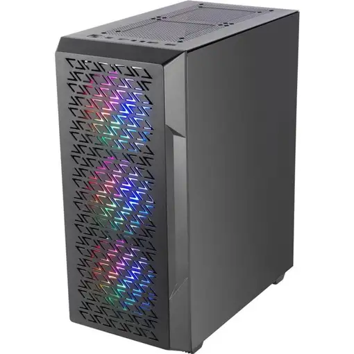 Mars Gaming MC-GEO, Caja Gaming ATX, 4x Ventiladores FRGB Rainbow 12cm, Panel Fron