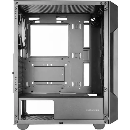 Mars Gaming MC-GEO, Caja Gaming ATX, 4x Ventiladores FRGB Rainbow 12cm, Panel Fron