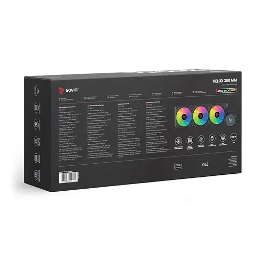 Savio VELOX 360 MM sistema de refrigeración para ordenador