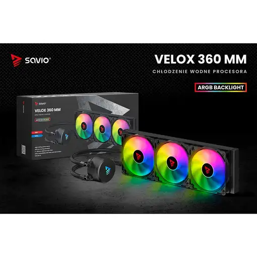Savio VELOX 360 MM sistema de refrigeración para ordenador