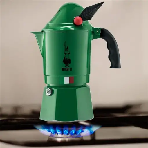 Cafeteras italianas Verde 3 cups 0002762/MR BIALETTI