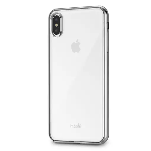 Moshi Vitros funda para teléfono móvil Bumper Plata, Transparente