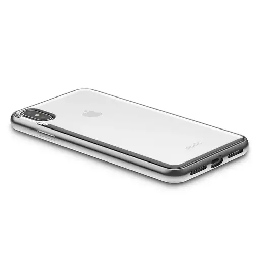 Moshi Vitros funda para teléfono móvil Bumper Plata, Transparente