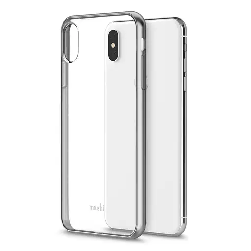 Moshi Vitros funda para teléfono móvil Bumper Plata, Transparente