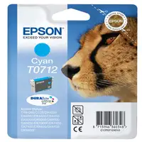 Epson Cheetah Cartucho T0712 cian (etiqueta RF)