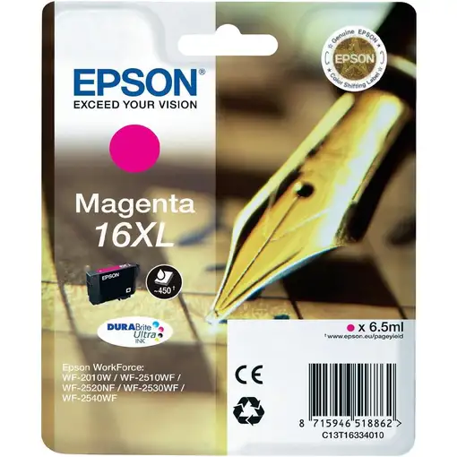 Epson Pen and crossword Cartucho 16XL magenta (etiqueta RF) Epson Pen and crossword Cartucho 16XL magenta (etiqueta RF)