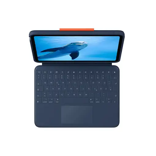 Logitech Rugged Combo 4 Touch QWERTZ Alemán Smart Connector Azul