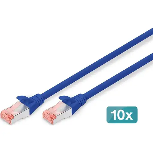 Digitus Cable de conexión CAT 6 S/FTP, 10 unidades