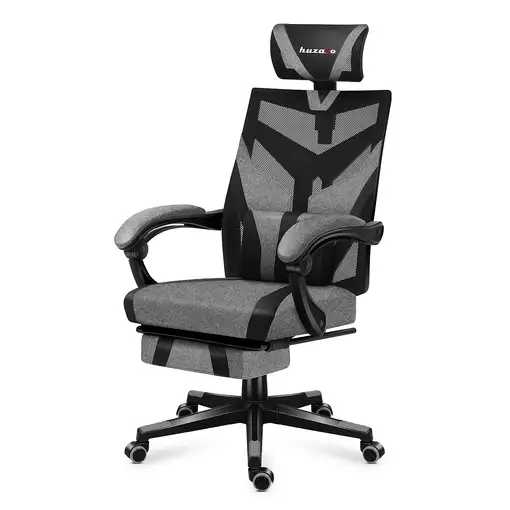 Huzaro Combat 5.0 Silla para videojuegos de PC Asiento de malla Negro, Gris